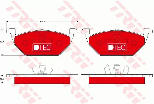 Trw GDB1984DTE Тормозные колодки