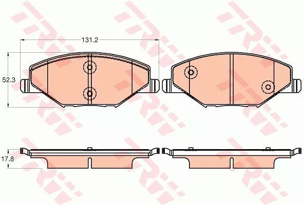 Trw GDB2027 Тормозные колодки