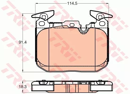 Trw GDB2031 Гальмівні колодки