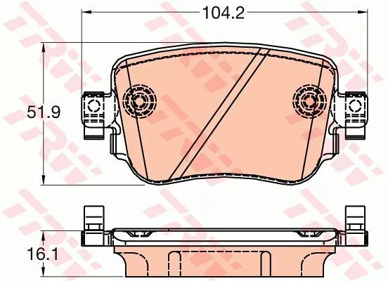 Trw GDB2042 Тормозные колодки