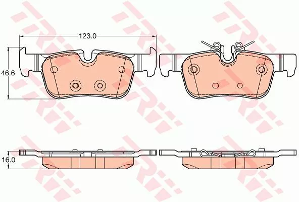 Trw GDB2063 Тормозные колодки