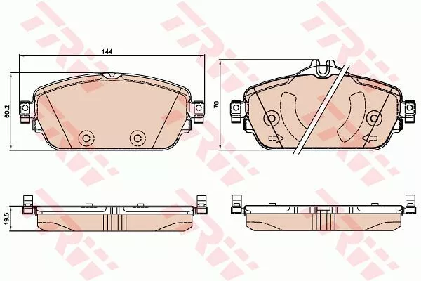 Trw GDB2070 Тормозные колодки