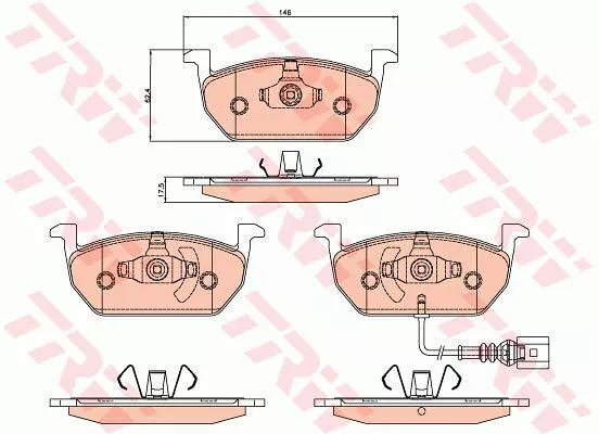 Trw GDB2080 Гальмівні колодки