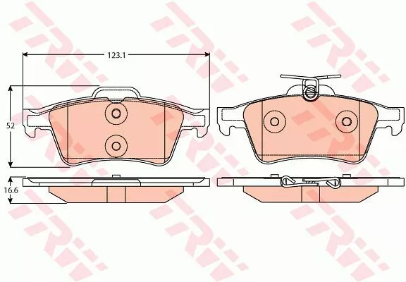 Trw GDB2086 Тормозные колодки