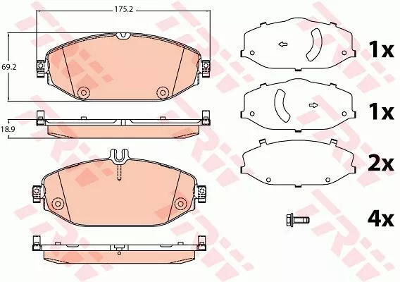 Trw GDB2097 Гальмівні колодки