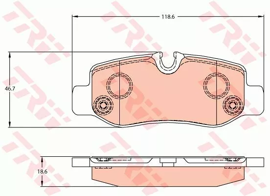 Trw GDB2102 Гальмівні колодки