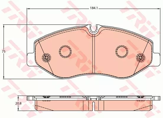 Trw GDB2103 Гальмівні колодки