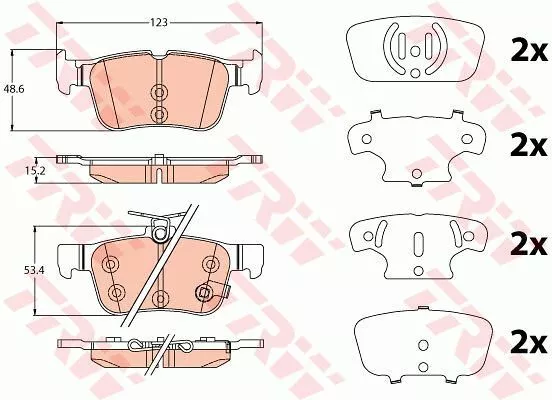 Trw GDB2115 Гальмівні колодки