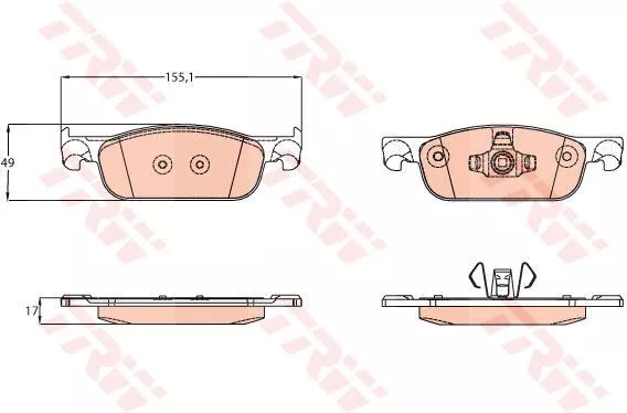 Trw GDB2157 Гальмівні колодки
