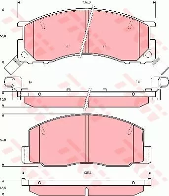 Trw GDB3086 Гальмівні колодки