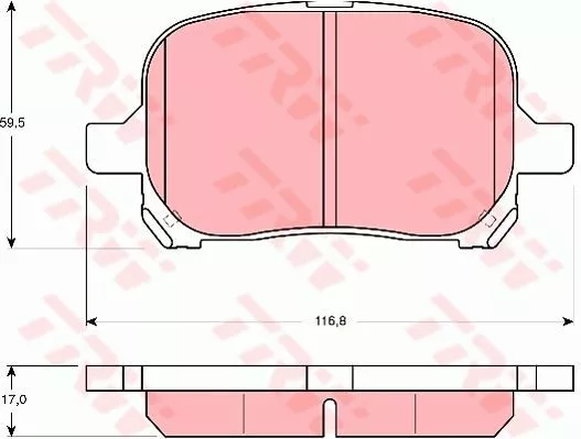 Trw GDB3152 Тормозные колодки