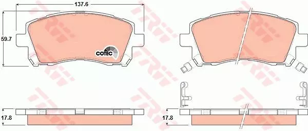 Trw GDB3217 Тормозные колодки