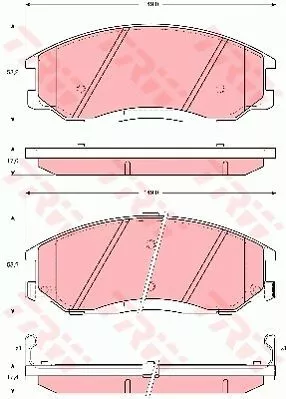 Trw GDB3244 Гальмівні колодки