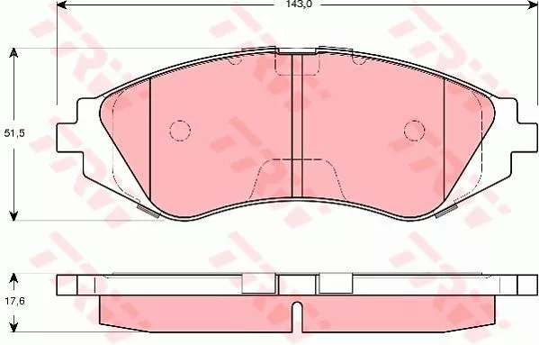 Trw GDB3265 Гальмівні колодки