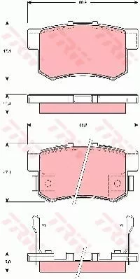 Trw GDB3269 Гальмівні колодки