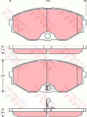 Trw GDB3273 Тормозные колодки