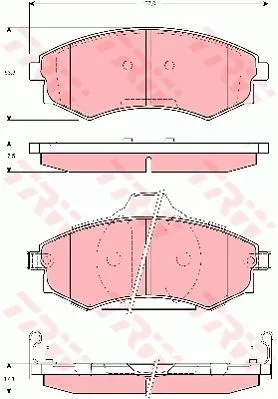 Trw GDB3283 Гальмівні колодки