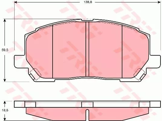 Trw GDB3286 Тормозные колодки