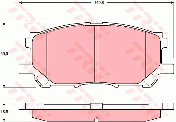 Trw GDB3338 Гальмівні колодки