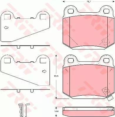 Trw GDB3350 Тормозные колодки