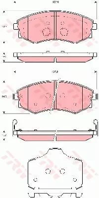 Trw GDB3365 Тормозные колодки