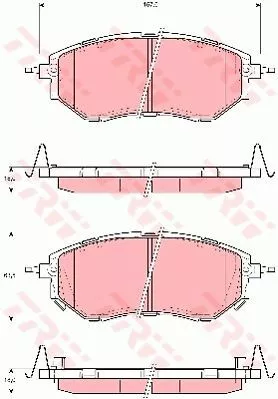 Trw GDB3372 Тормозные колодки