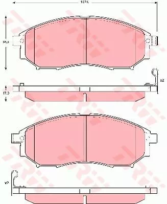 Trw GDB3392 Тормозные колодки