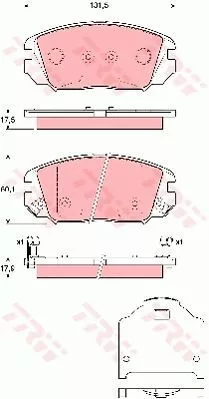 Trw GDB3409 Тормозные колодки