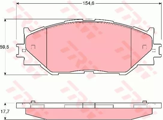 Trw GDB3410 Гальмівні колодки