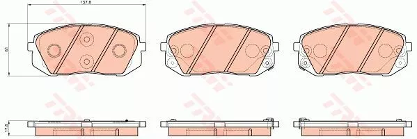 Trw GDB3530 Тормозные колодки