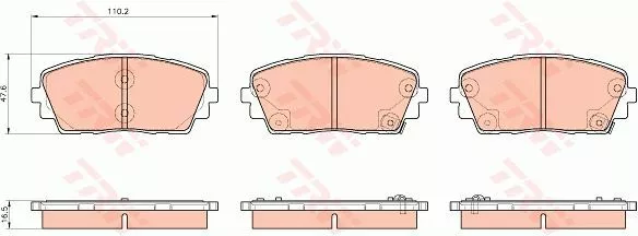 Trw GDB3535 Гальмівні колодки