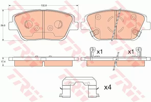 Trw GDB3540 Гальмівні колодки