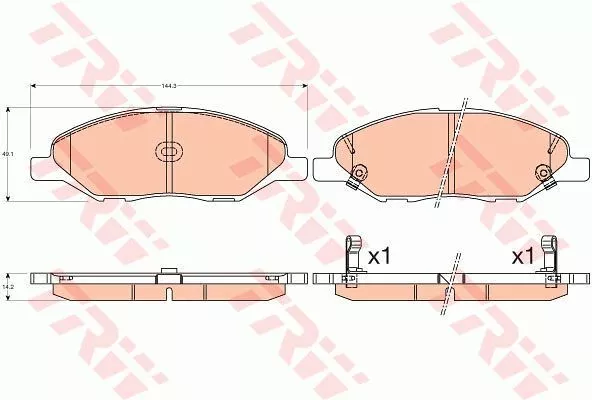 Trw GDB3577 Гальмівні колодки