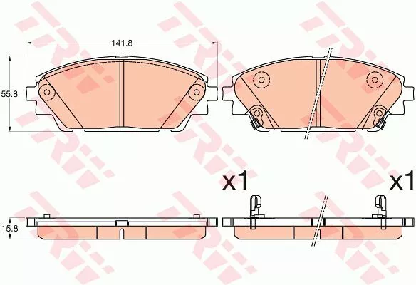 Trw GDB3592 Тормозные колодки