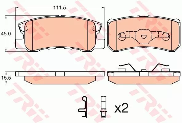 Trw GDB3595 Тормозные колодки