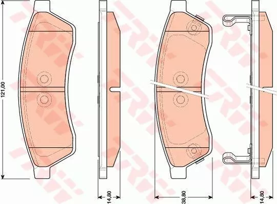 Trw GDB4172 Тормозные колодки