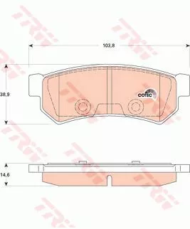 Trw GDB4178 Тормозные колодки