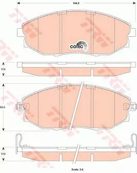 Trw GDB4179 Тормозные колодки