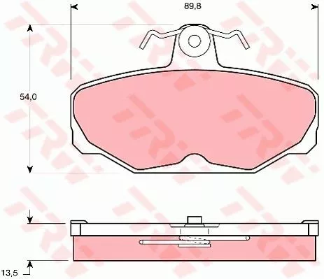 Trw GDB472 Тормозные колодки