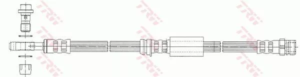 Trw PHD1014 Тормозной шланг