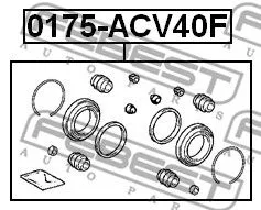 Febest 0175-ACV40F Ремкомплект тормозного суппорта