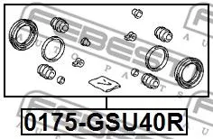 Febest 0175-GSU40R Ремкомплект тормозного суппорта