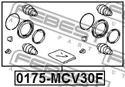 Febest 0175-MCV30F Ремкомплект тормозного суппорта