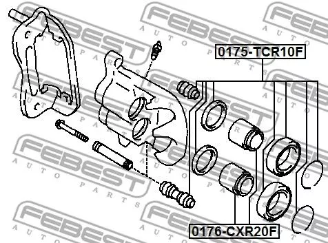 Febest 0176-CXR20F Поршень тормозного суппорта