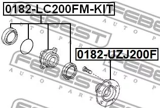 Febest 0182-LC200FM-KIT Маточина колеса