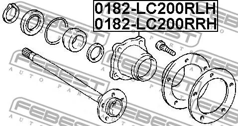 Febest 0182-LC200RLH Ступица