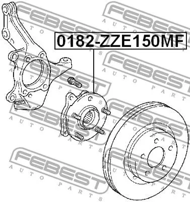 Febest 0182-ZZE150MF Ступица