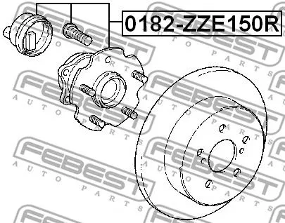 Febest 0182-ZZE150R Ступица