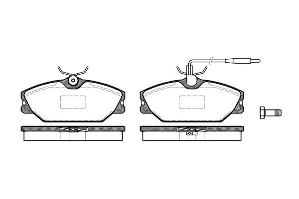 Remsa 0208.12 Тормозные колодки