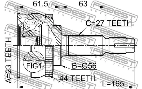 Febest 0210-034A44 ШРКШ